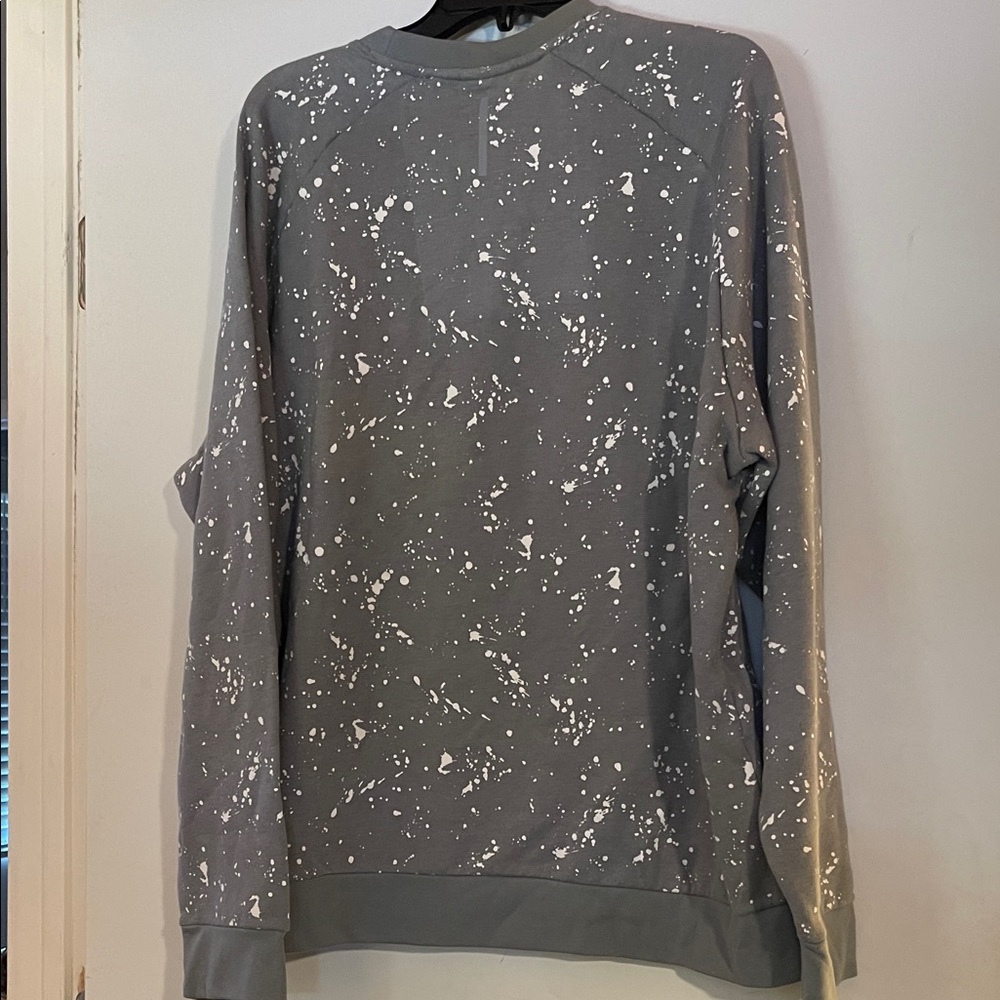 ZELOS Charcoal and White Splatter Crewneck - Picture 5 of 5